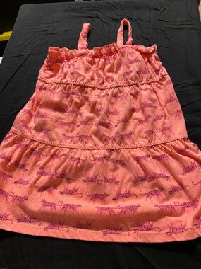 Circo Pink and Coral Girl's Cheetah Print Sundress